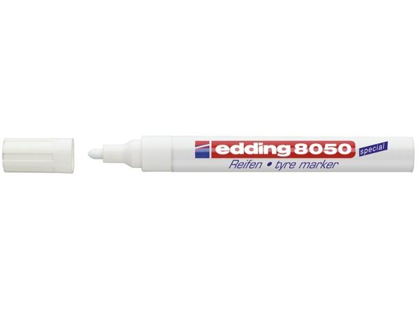 Spesialmarker EDDING Tyre Marker hvit 
